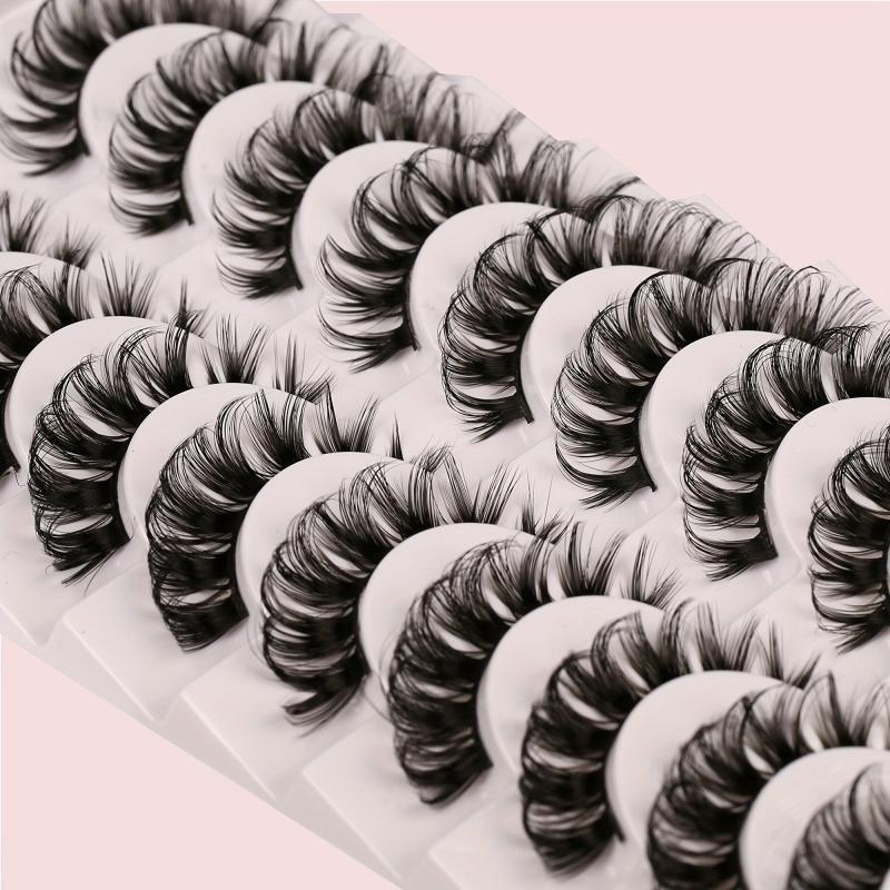 Dramatic 5D Faux Mink Eyelashes 10 Pairs