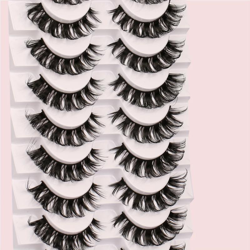 Dramatic 5D Faux Mink Eyelashes 10 Pairs