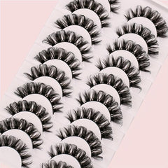Dramatic 5D Faux Mink Eyelashes 10 Pairs