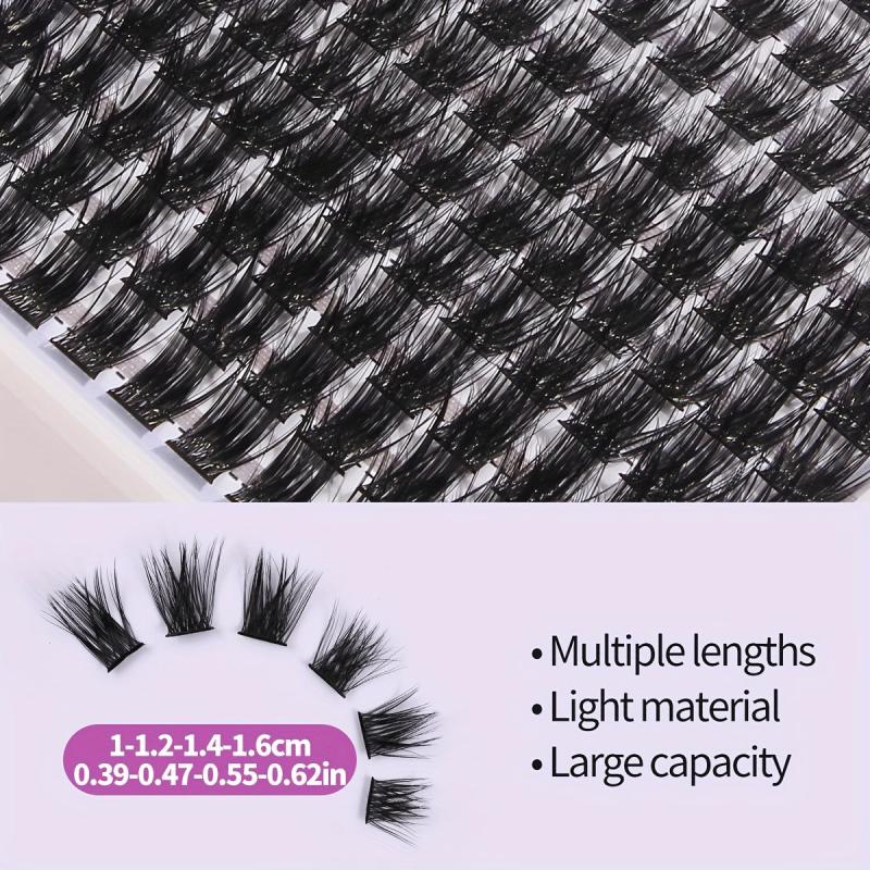 144 Pcs Segmented False Eyelashes Mixed C Curling Cluster Lashes