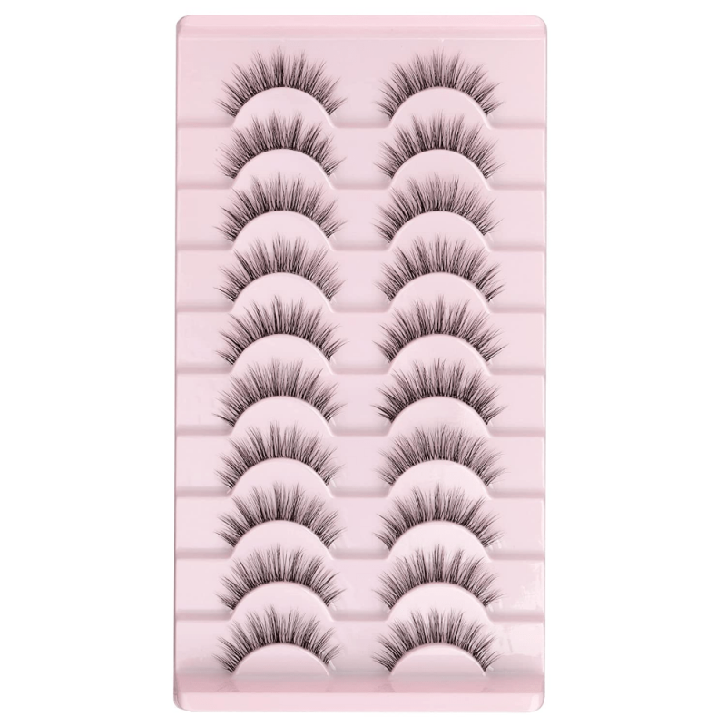 Natural Look 3D False Eyelashes Soft Volume Lashes 14mm