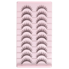 Natural Look 3D False Eyelashes Soft Volume Lashes 14mm