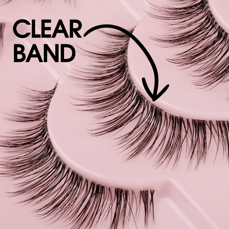 Natural Look 3D False Eyelashes Soft Volume Lashes 14mm