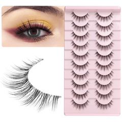 Natural Look 3D False Eyelashes Soft Volume Lashes 14mm