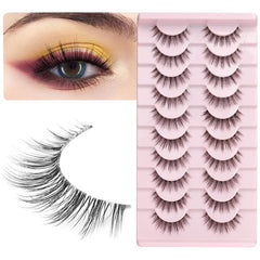 Natural Look 3D False Eyelashes Soft Volume Lashes 14mm