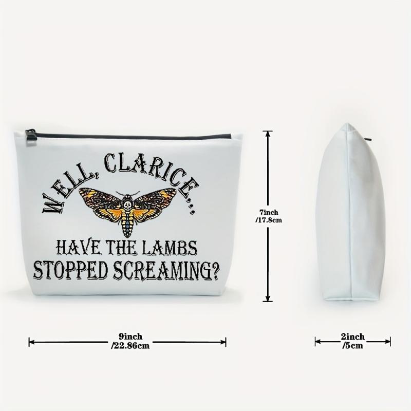 Clarice Lambs Stopped Makeup Bag Fan Gift Zipper Travel Bag