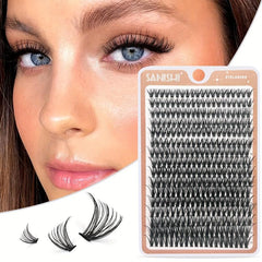 320pcs Cluster Lashes 30 40D 9 16mm Mix D Curling Self Grafting False Eyelashes