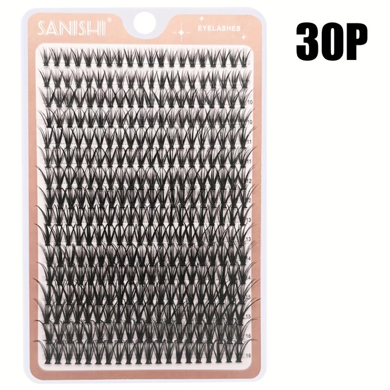 320pcs Cluster Lashes 30 40D 9 16mm Mix D Curling Self Grafting False Eyelashes