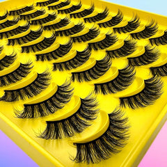 20 Pairs 3D Faux Mink Lashes for Natural Volume & Extension