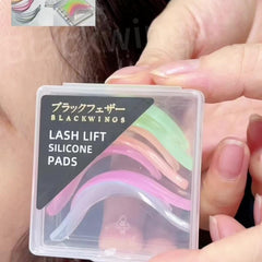 4 Pairs Eyelash Perming Curler Lift Pads Silicone Rods Eyelash Per