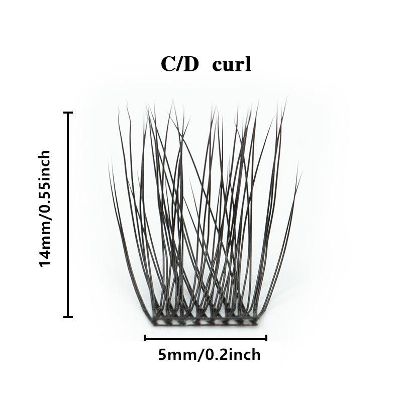 C Curl Lash Clusters 10-16mm Individual Wisps for DIY Eyelash Extensions
