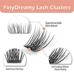 C Curl Lash Clusters 10-16mm Individual Wisps for DIY Eyelash Extensions