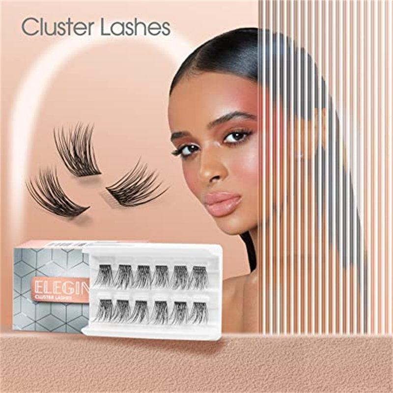 C Curl Lash Clusters 10-16mm Individual Wisps for DIY Eyelash Extensions