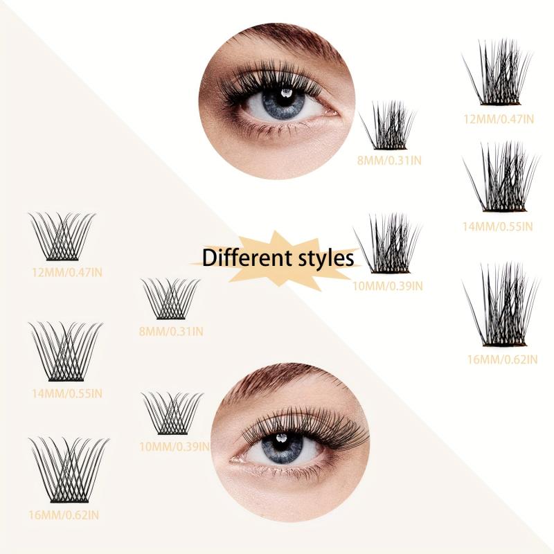72 Cluster Lashes 8 16mm Eyelashes Extension For DIY