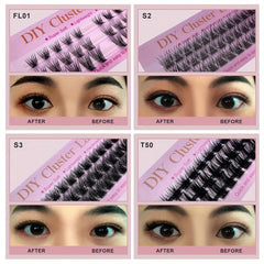 3 Rows Cluster Lashes Individual Cluster DIY Lash Extension Segmented False Lash