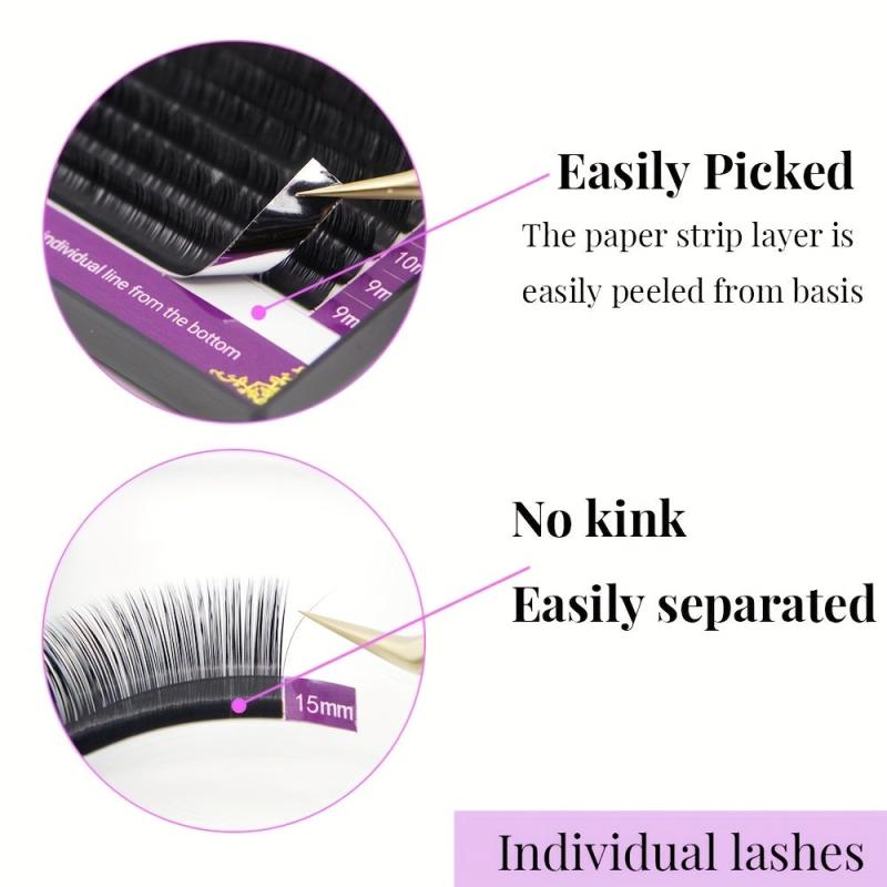 16 Rows Classic Individual Eyelashes Extension Cluster Lashes
