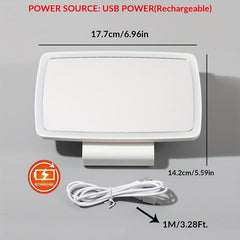 Car Visor Mirror Rechargeable With 3 Light Modes & LED Touchscreen