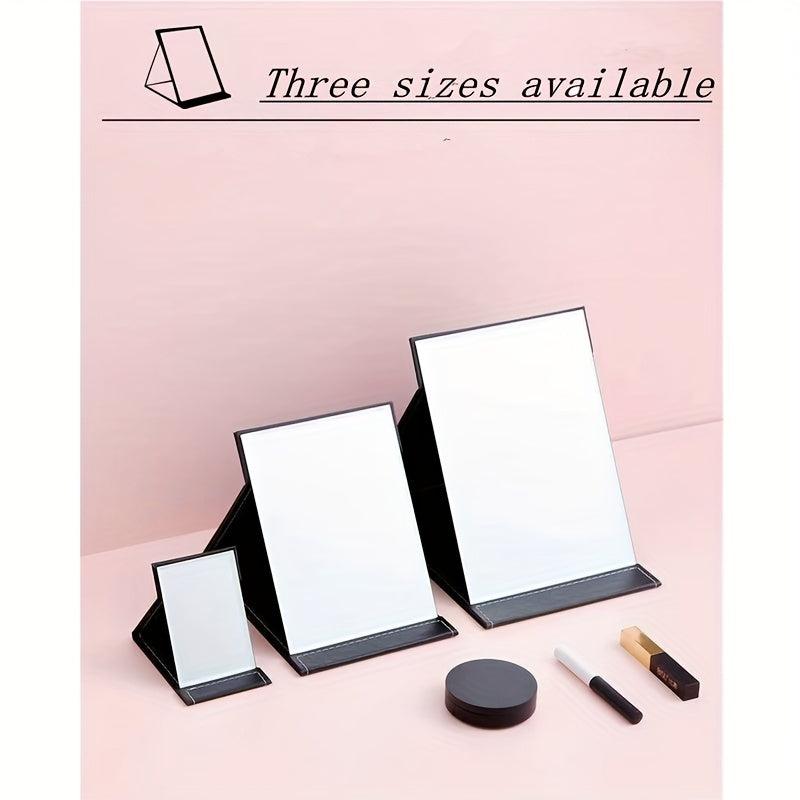 Folded Table Makeup Mirror Adjustable Rectangular Ultra Thin Mirror