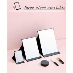 Folded Table Makeup Mirror Adjustable Rectangular Ultra Thin Mirror