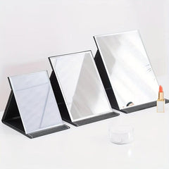 Folded Table Makeup Mirror Adjustable Rectangular Ultra Thin Mirror