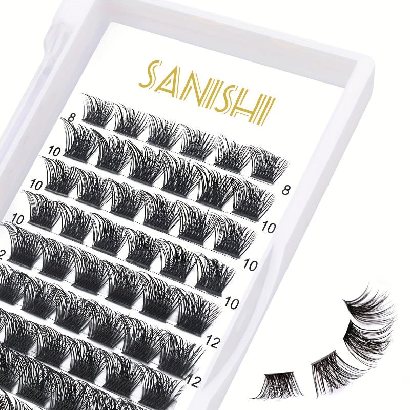 72 Extra Slender Cluster Lashes 8-16mm Reusable DIY Lash Extensions