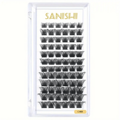 72 Extra Slender Cluster Lashes 8-16mm Reusable DIY Lash Extensions