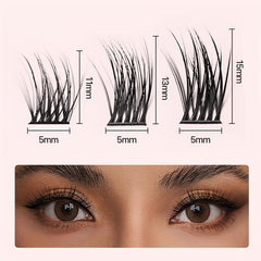 16 Clusters Fluffy C Curl Mini Wisps Eyelash Extensions Natural Look