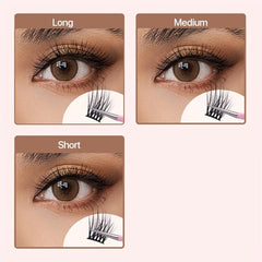 16 Clusters Fluffy C Curl Mini Wisps Eyelash Extensions Natural Look