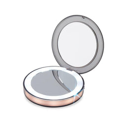 Portable LED Lighted Compact Mirror 3x Magnification