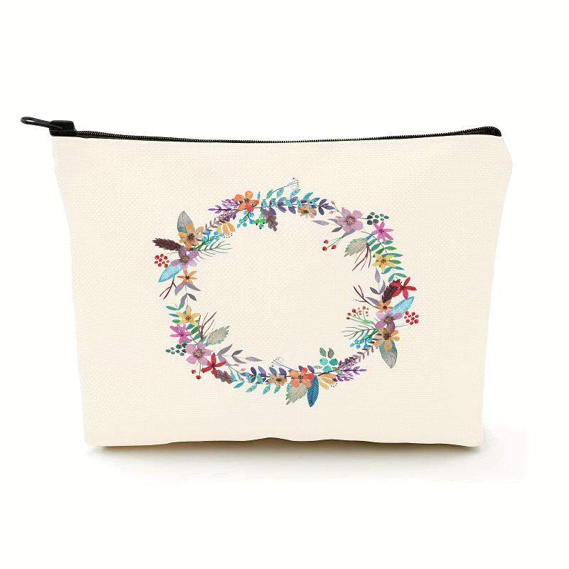 Funny Canvas Cosmetic Bag Makeup Bags Travel Bag Birthday Women