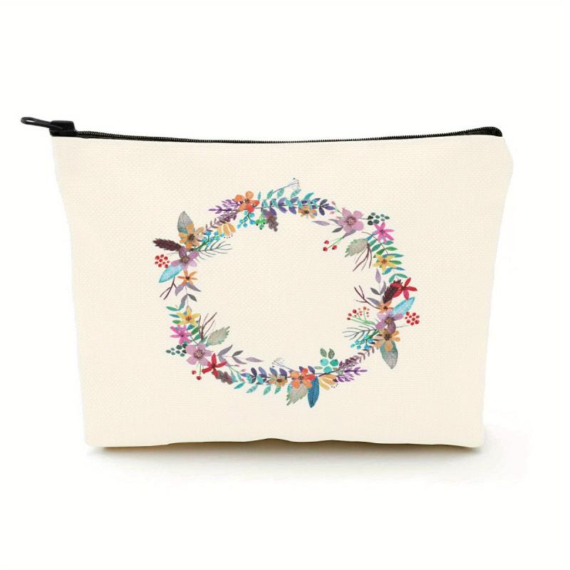 Funny Canvas Cosmetic Bag Makeup Bags Travel Bag Birthday Women
