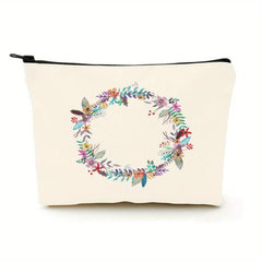 Funny Canvas Cosmetic Bag Makeup Bags Travel Bag Birthday Women