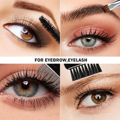 2pcs Brow Brush and Comb Set Thin Angled Brush for Precision Application