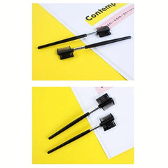 2pcs Brow Brush and Comb Set Thin Angled Brush for Precision Application