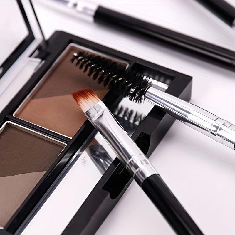 2pcs Brow Brush and Comb Set Thin Angled Brush for Precision Application