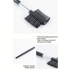 2pcs Brow Brush and Comb Set Thin Angled Brush for Precision Application