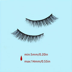 5 Pairs 3D Crisscross Lashes Natural Look Wispy Makeup Lashes Add Natural Volume