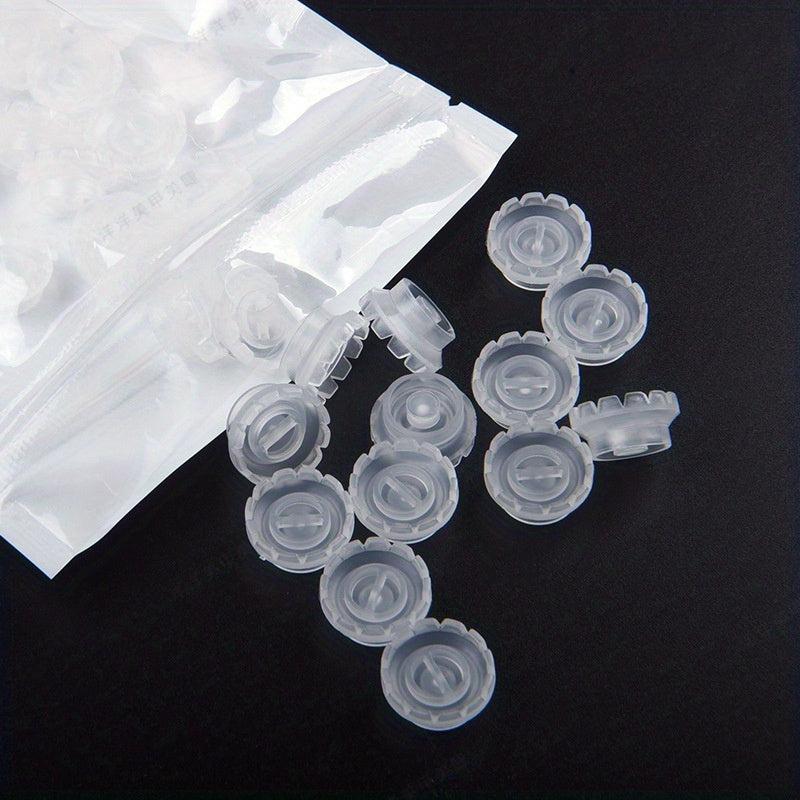 100Pcs Disposable Eyelashes Blossom Cup Eyelashes Glue Holder Plastic Stand