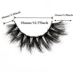 7 Pairs Long Faux Mink Lashes 3D Fluffy Wispy Reusable False Eyelashes