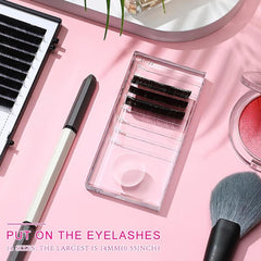Crystal Eyelash Extension Pallet False Lash Tray Strip Glue Holder