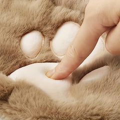 Cat Plush Paw Makeup Bag Drawstring Travel Cosmetic Bag Organizer