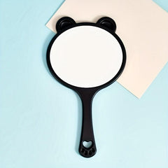 Cartoon Handheld Makeup Mirror with Handle, Portable Beauty Mirror