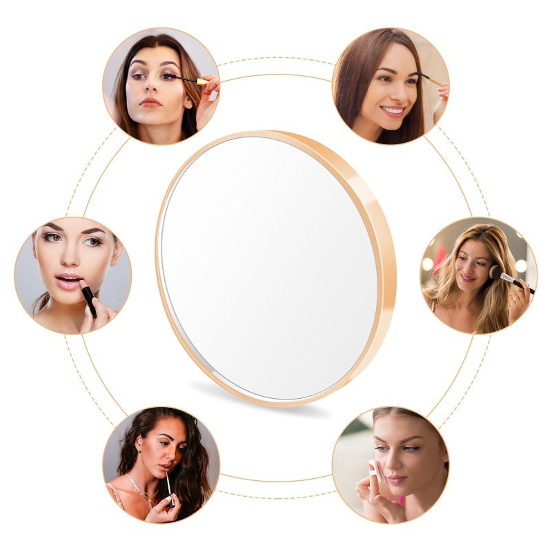 10x Magnification Round Make Up Mirror