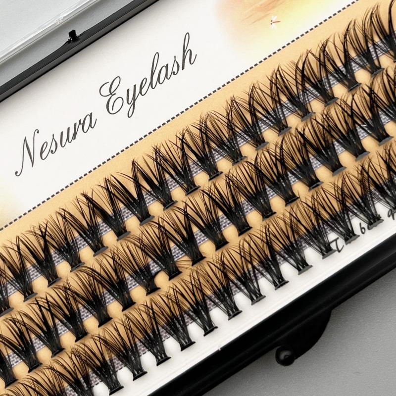 Mikiwi 180Pcs 30 40D C Curl Mix12 14 16mm Cluster Lashes Individual Lashes
