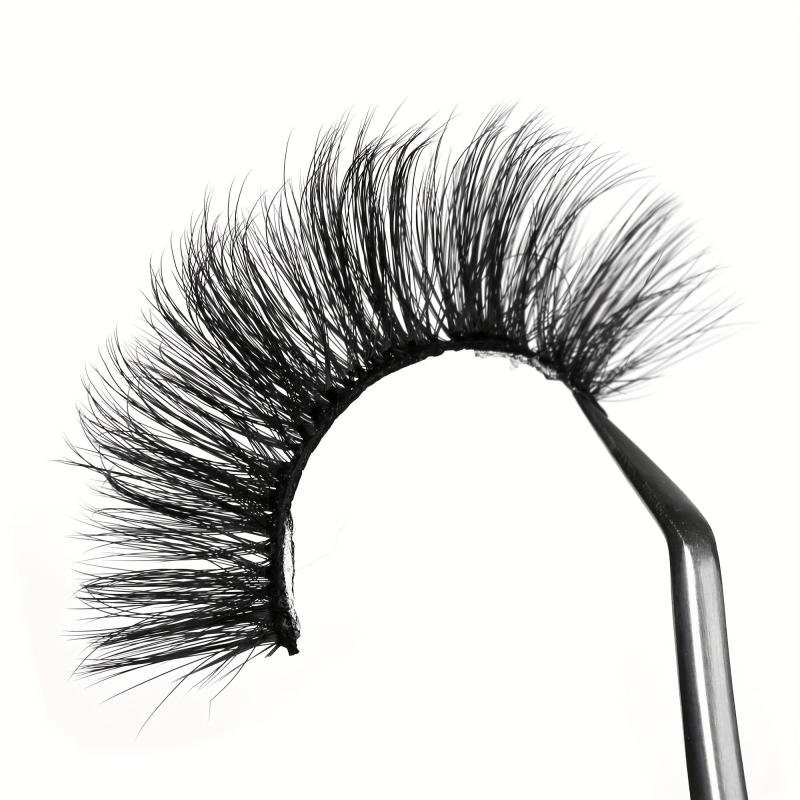 10 Pairs 18mm Dramatic Fluffy False Eyelashes Wispy Faux Mink D Curl Full Lashes