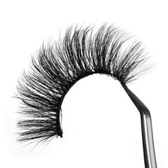 10 Pairs 18mm Dramatic Fluffy False Eyelashes Wispy Faux Mink D Curl Full Lashes