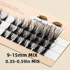 L Curling Lash Clusters DIY Eyelashes Extensions 42 Clusters