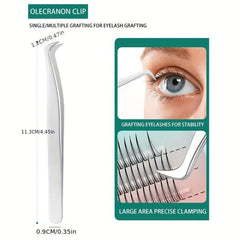Stainless Steel Lash Tweezers for Eyelash Extensions - Volume Isolation