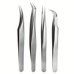 Stainless Steel Lash Tweezers for Eyelash Extensions - Volume Isolation