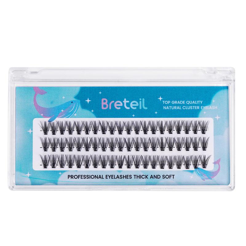 10mm Cluster False Eyelashes 60 Pcs 0.10C Volume 20p Thickness Eyelash Extension